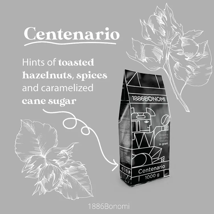 Bonomi Centenario Koffiebonen 1000gr - Afbeelding 3
