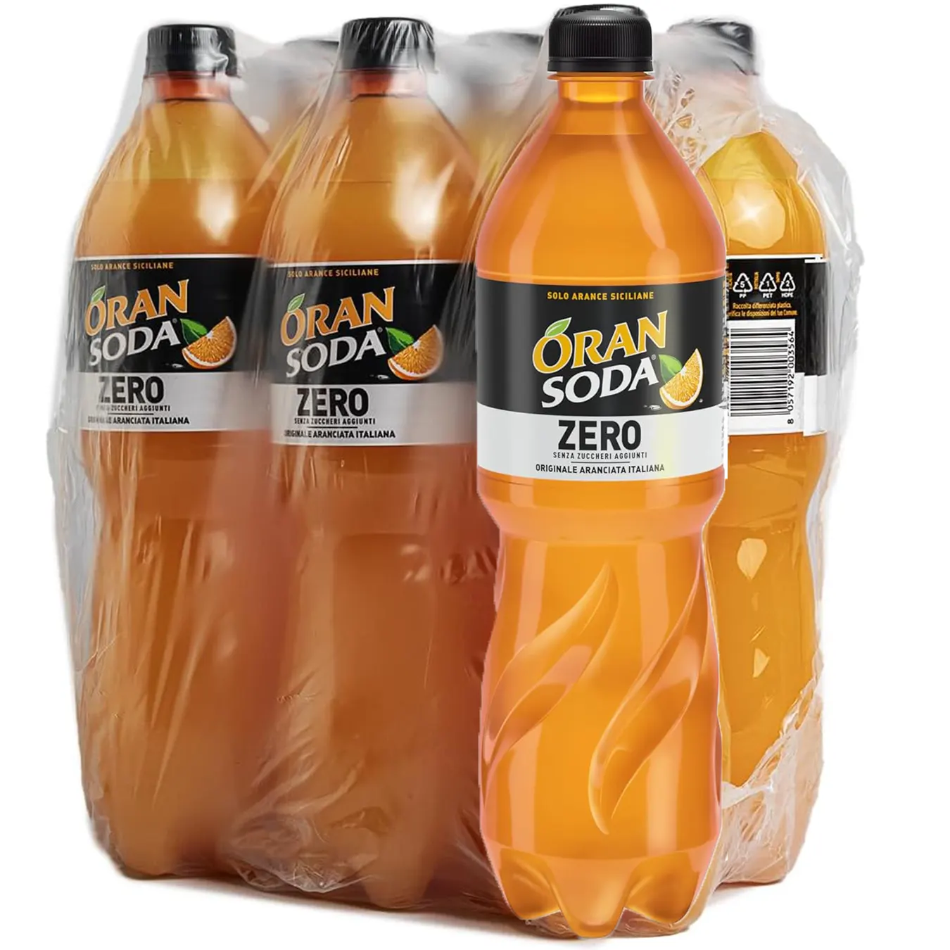 OranSoda Zero - Fonti di Crodo - 6 x 1L
